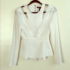 BCBGMAXAZRIA Cutout Long-sleeve shirt XXS